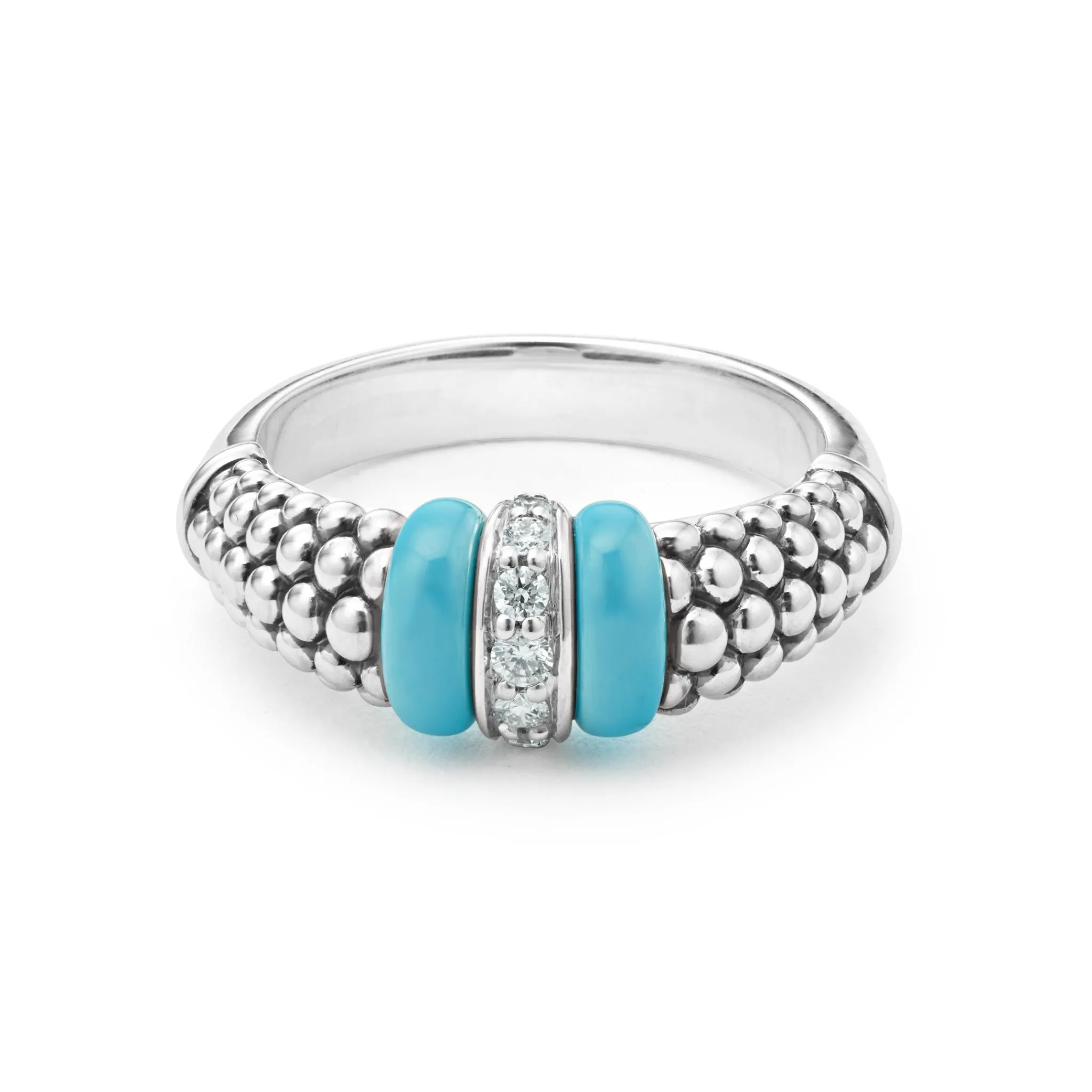 Sale LAGOS Ceramic And Caviar Diamond Ring