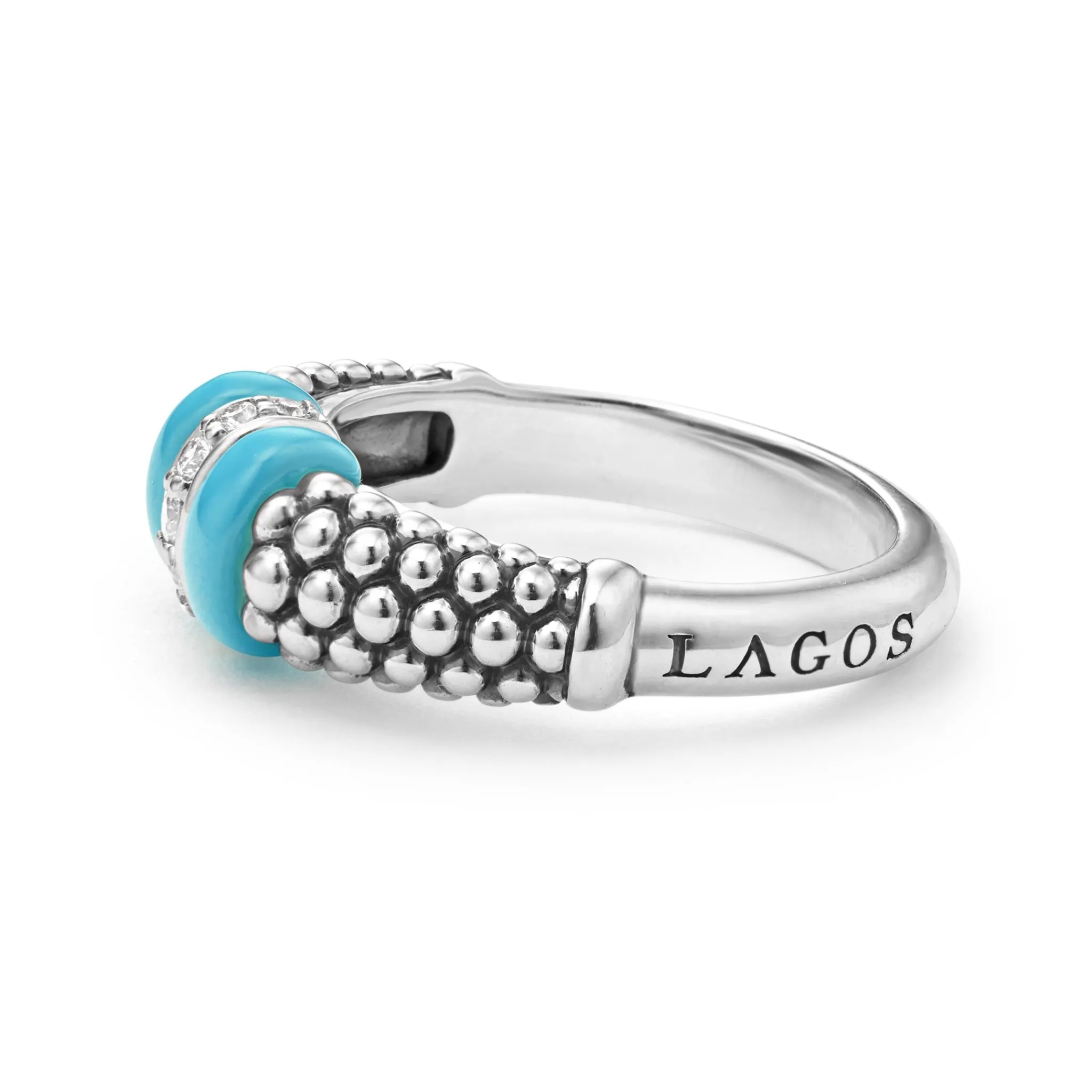 Sale LAGOS Ceramic And Caviar Diamond Ring