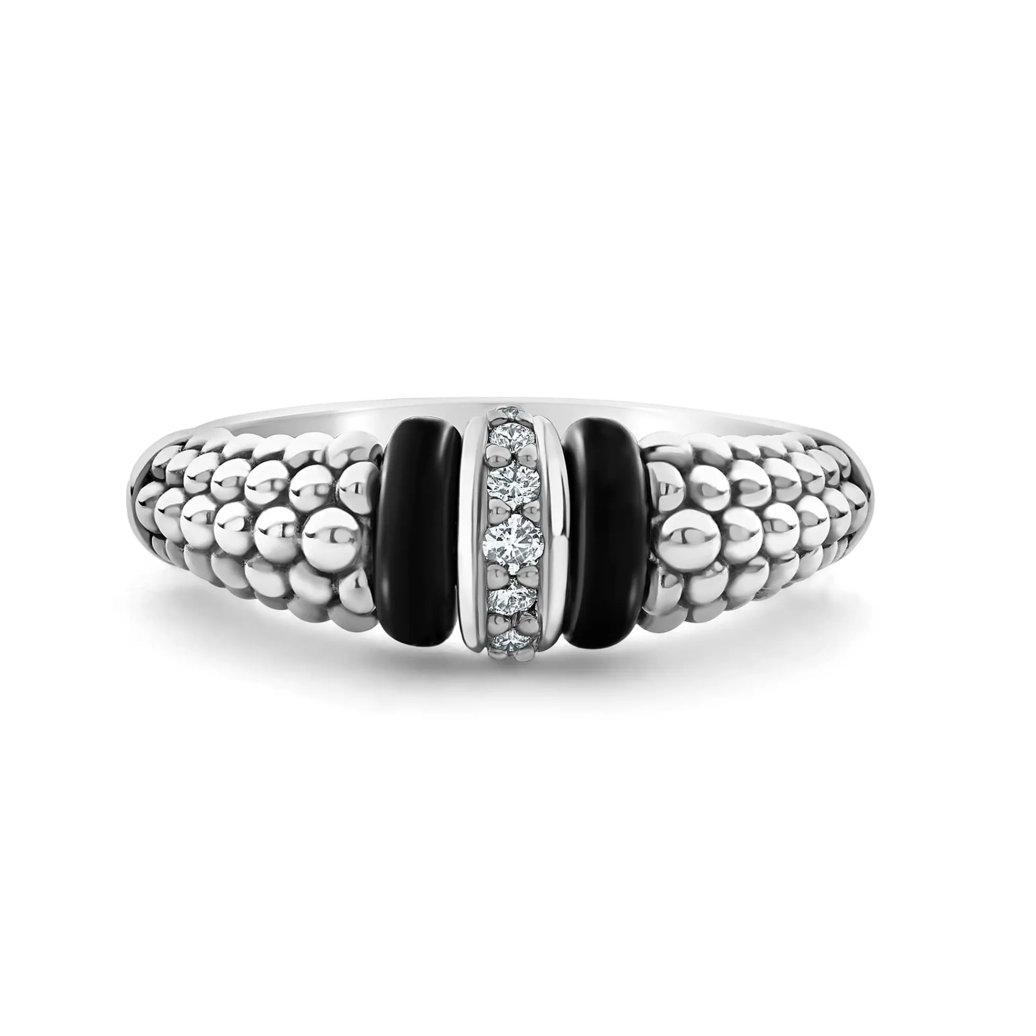 Sale LAGOS Ceramic And Caviar Diamond Ring