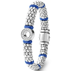 Best LAGOS Ceramic And Diamond Circle Bracelet | 9Mm