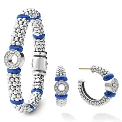 New LAGOS Ceramic And Diamond Circle Caviar Gift Set