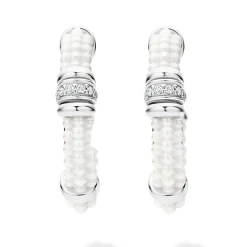 Best LAGOS Ceramic And Diamond Hoop Earrings