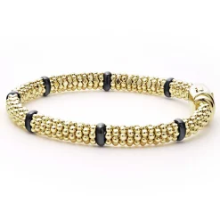 Hot LAGOS Ceramic And 18K Gold Caviar Bracelet | 6Mm