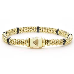 Hot LAGOS Ceramic And 18K Gold Caviar Bracelet | 6Mm