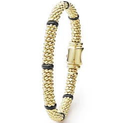 Hot LAGOS Ceramic And 18K Gold Caviar Bracelet | 6Mm