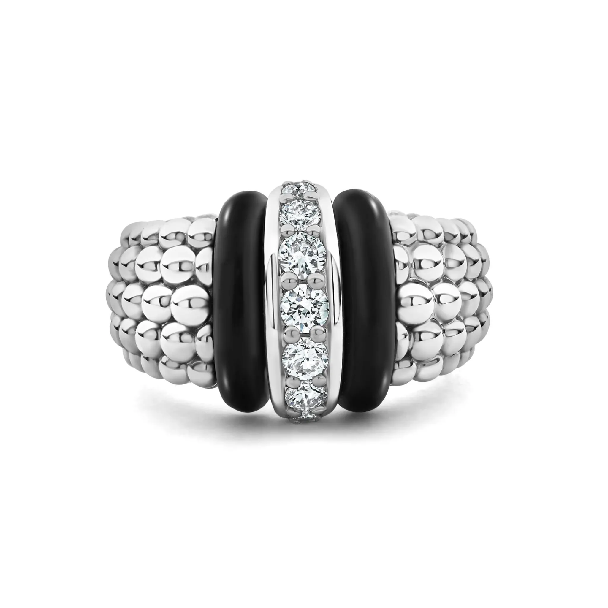 Best LAGOS Ceramic Caviar Diamond Ring