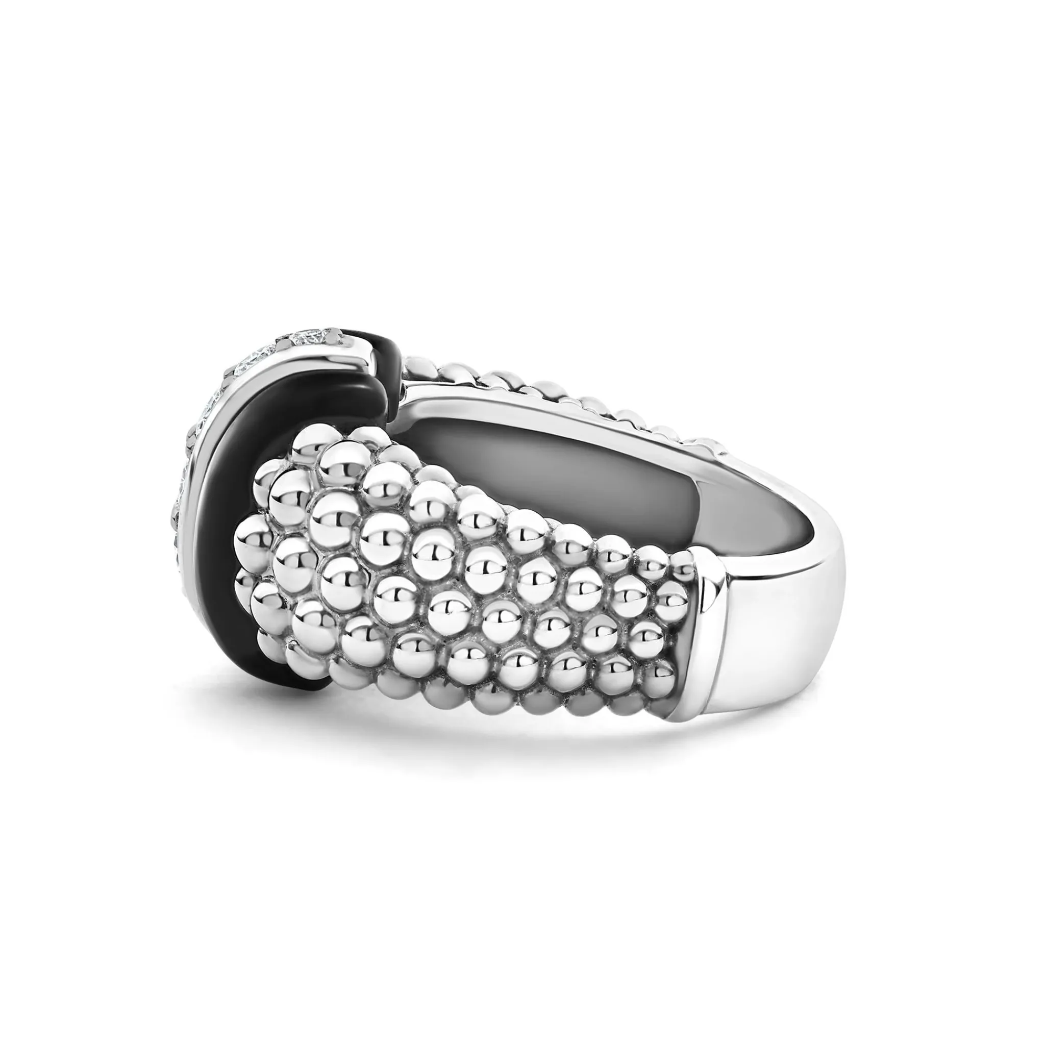 Best LAGOS Ceramic Caviar Diamond Ring