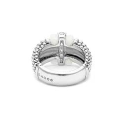 Hot LAGOS Ceramic Caviar Diamond Ring