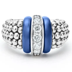 Flash Sale LAGOS Ceramic Caviar Diamond Ring