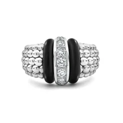 Sale LAGOS Ceramic Caviar Diamond Ring