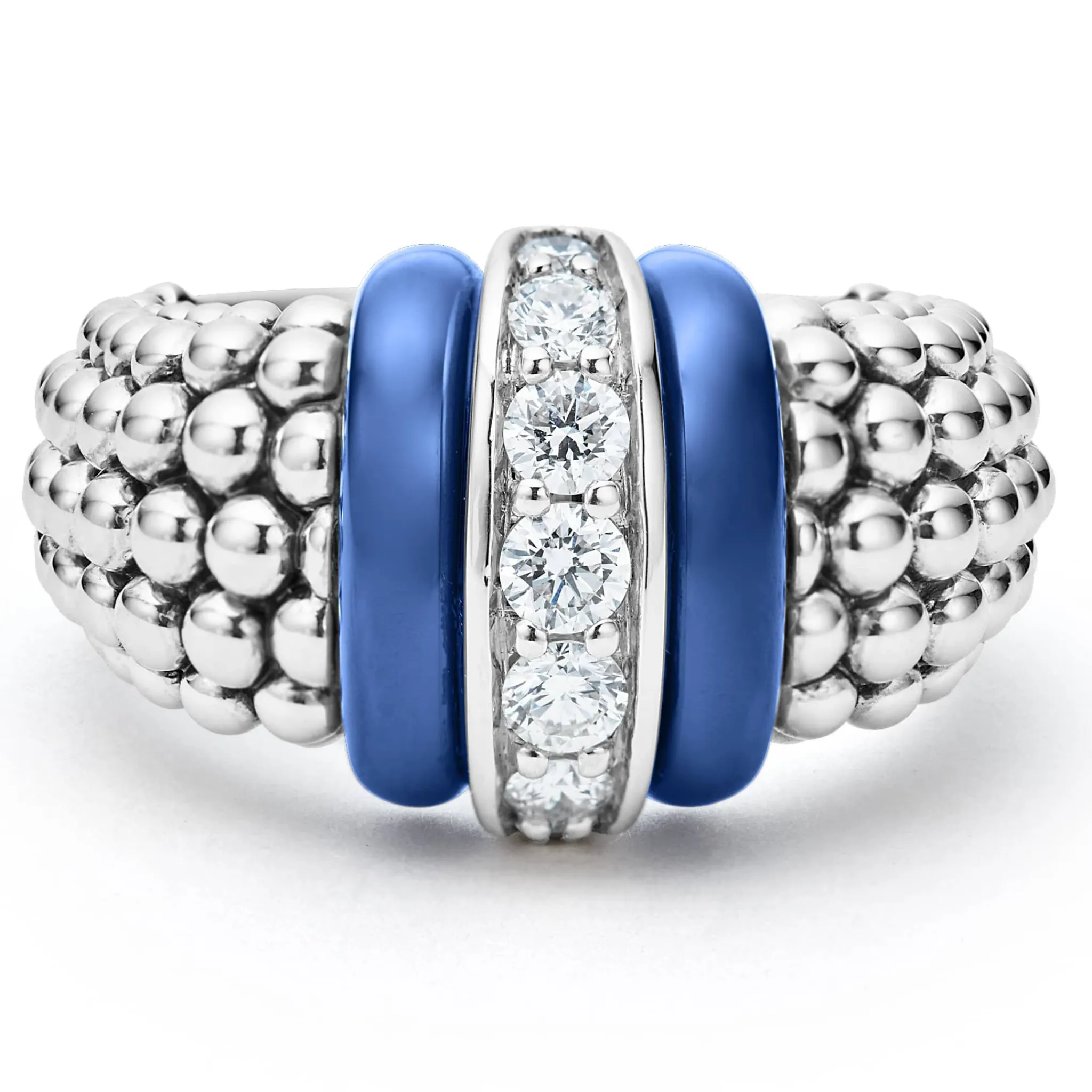 Cheap LAGOS Ceramic Caviar Diamond Ring