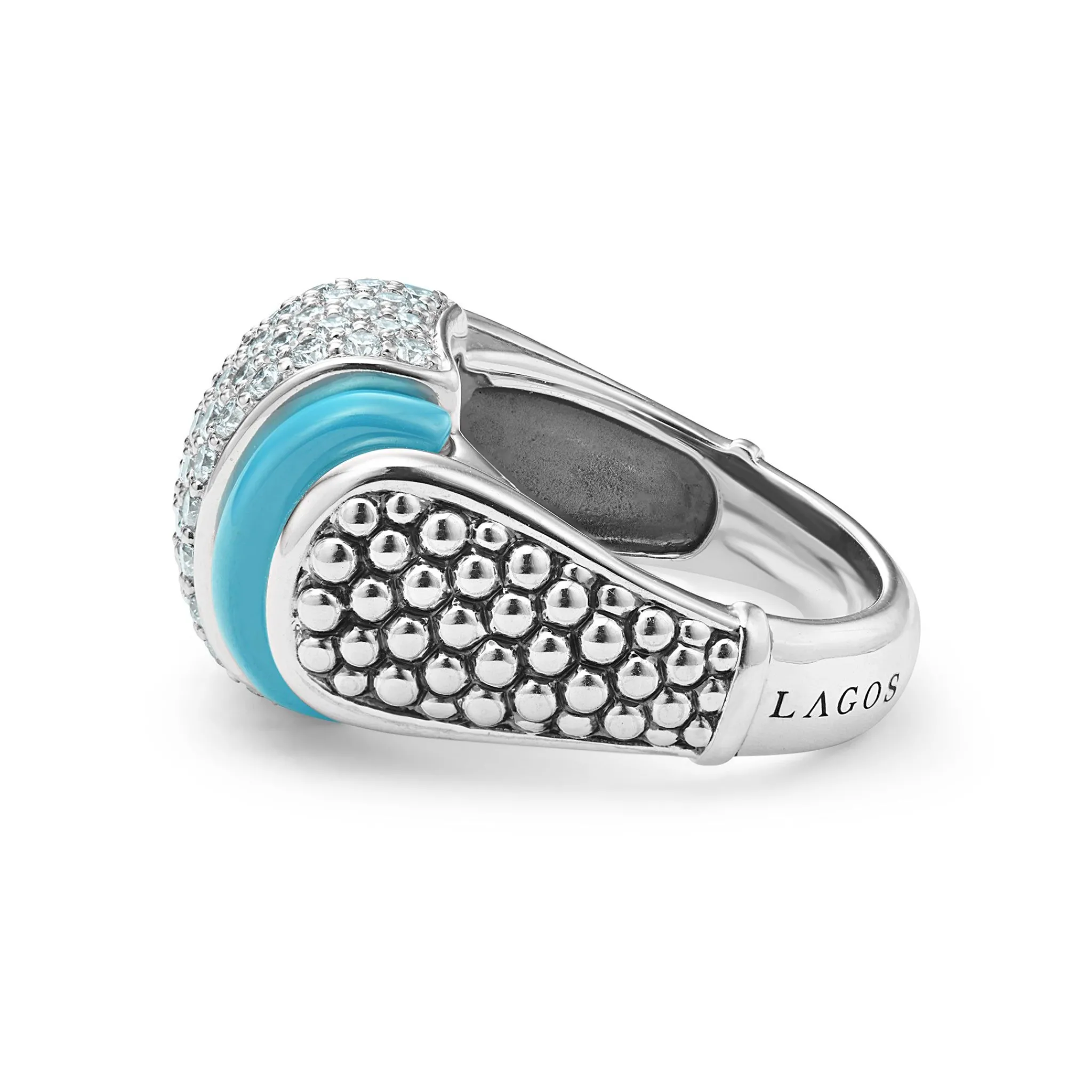 Sale LAGOS Ceramic Caviar Diamond Statement Ring