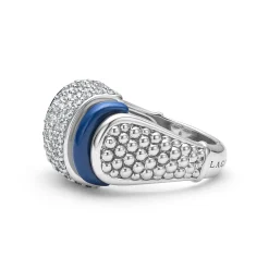 Clearance LAGOS Ceramic Caviar Diamond Statement Ring