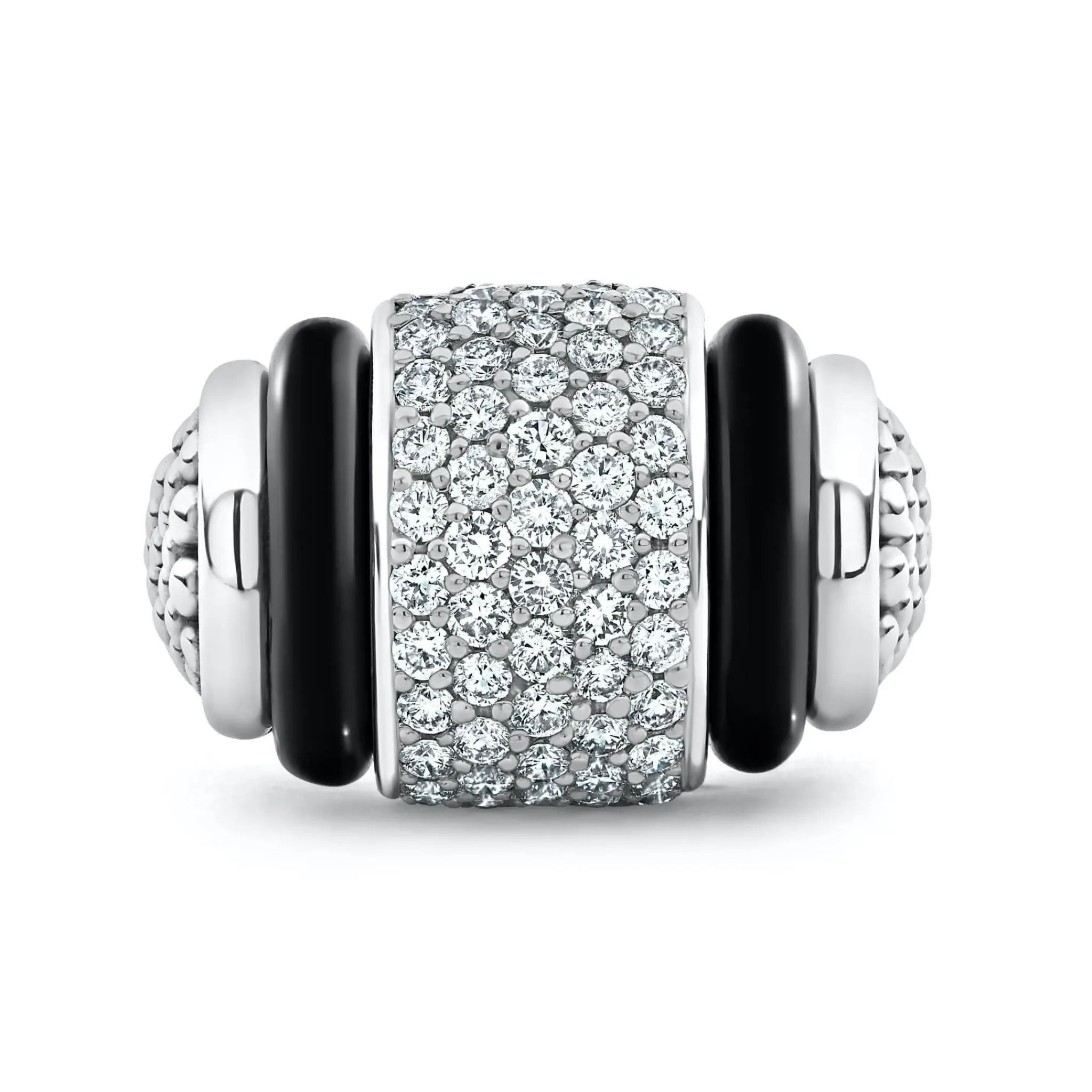 Clearance LAGOS Ceramic Caviar Diamond Statement Ring