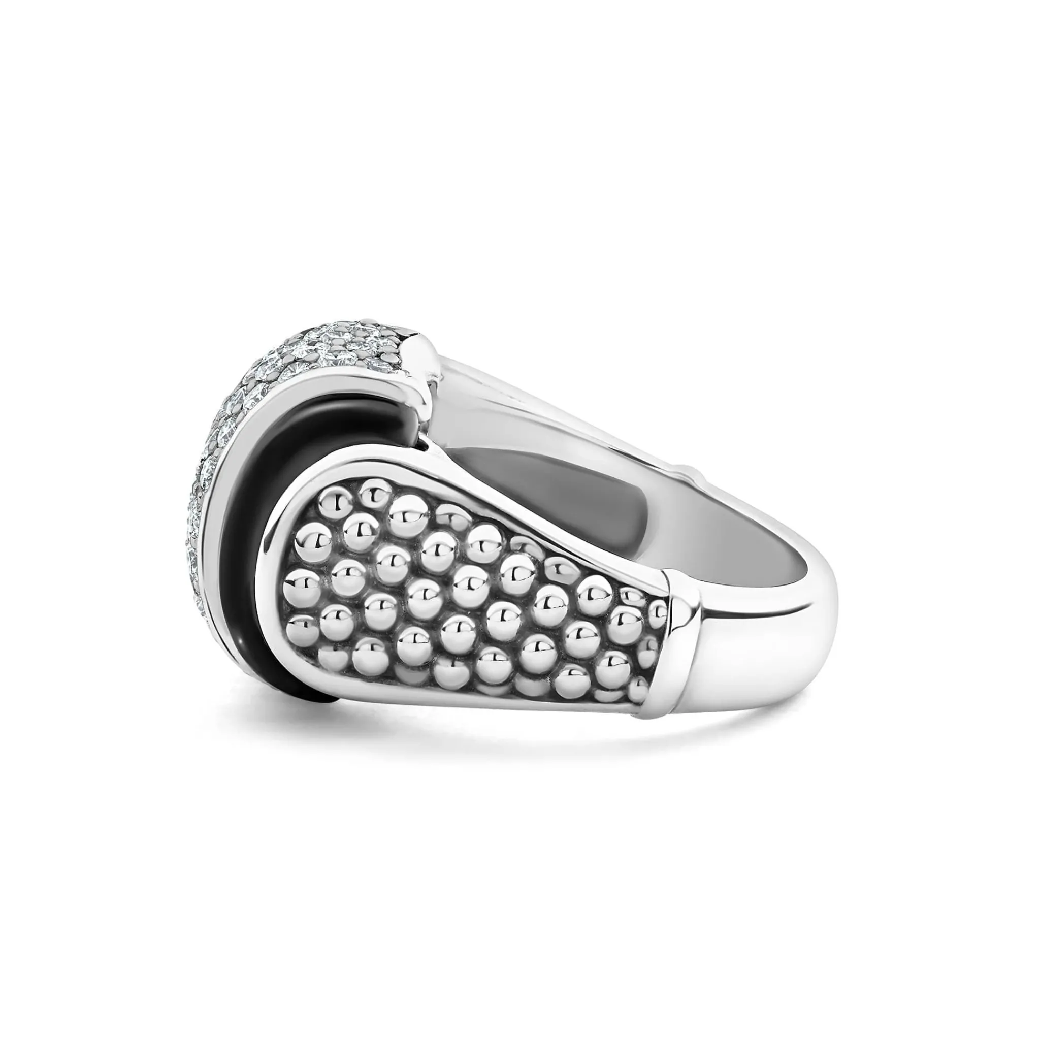 Clearance LAGOS Ceramic Caviar Diamond Statement Ring