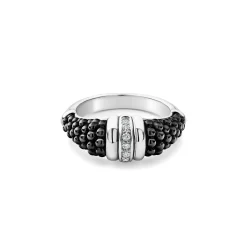 Cheap LAGOS Ceramic Diamond Stacking Ring