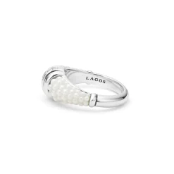 Online LAGOS Ceramic Diamond Stacking Ring