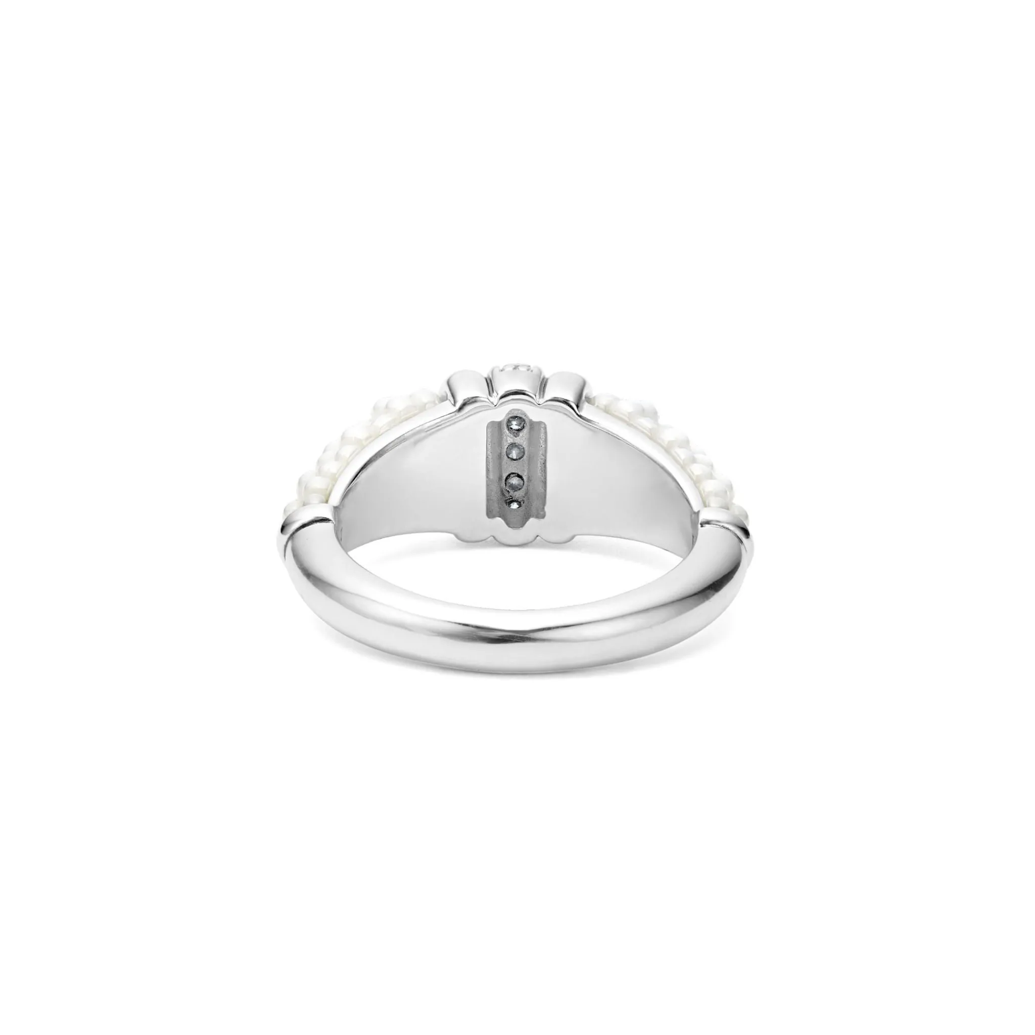 Online LAGOS Ceramic Diamond Stacking Ring