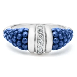 Best Sale LAGOS Ceramic Diamond Stacking Ring