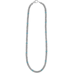 New LAGOS Ceramic Single Bead Station Caviar Necklace