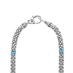 New LAGOS Ceramic Single Bead Station Caviar Necklace