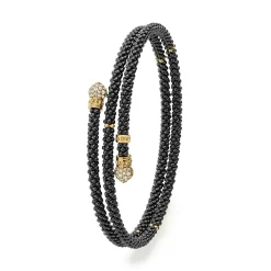 Shop LAGOS Ceramic Wrap Diamond Bracelet