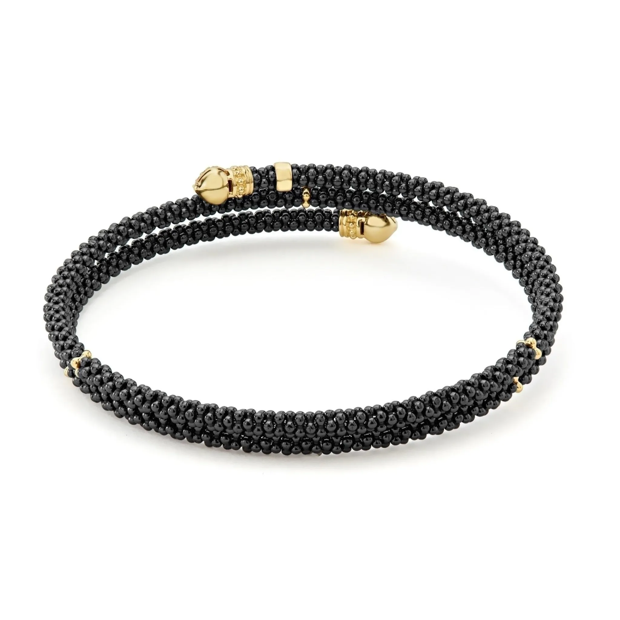 Shop LAGOS Ceramic Wrap Diamond Bracelet