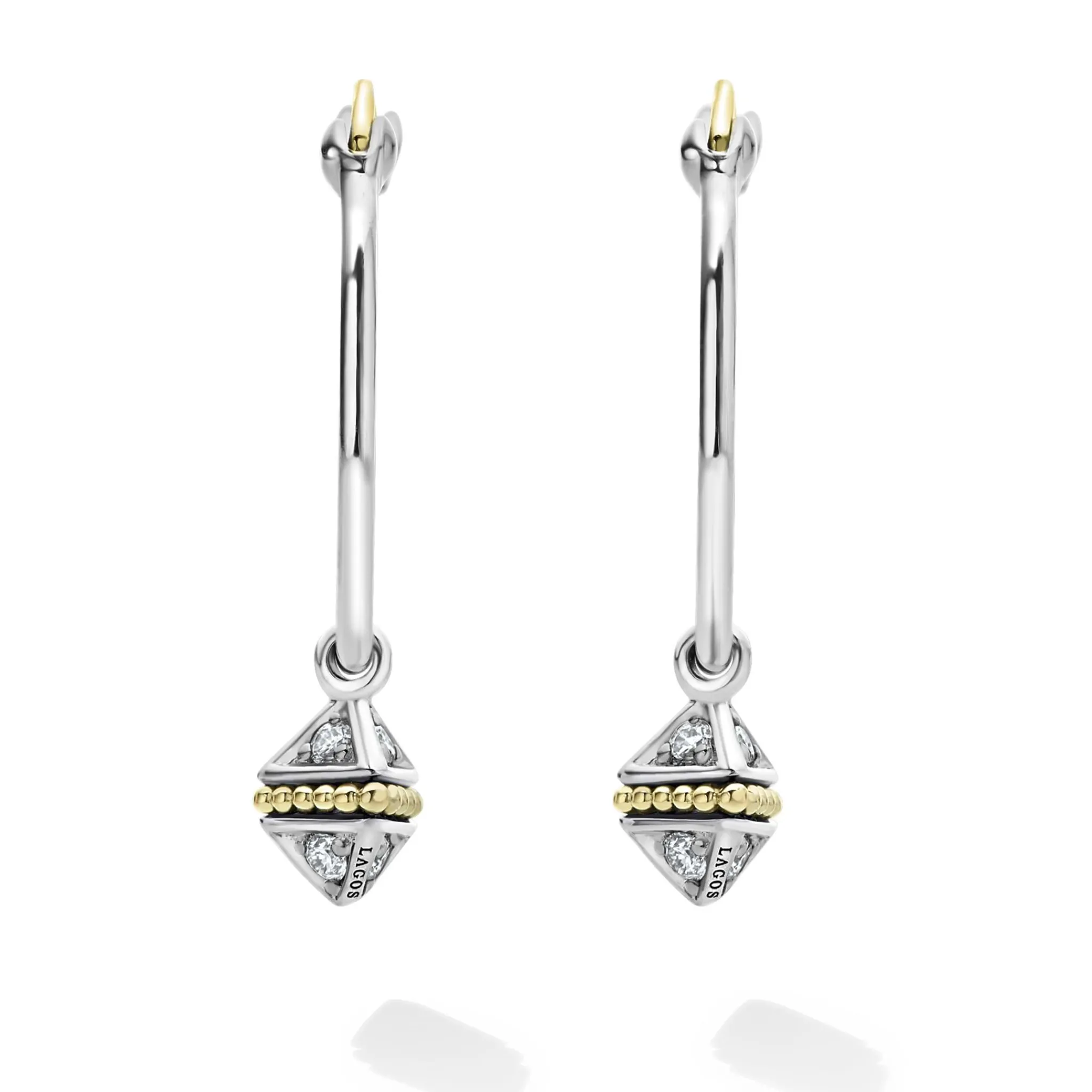 Store LAGOS Charm Diamond Hoop Earrings