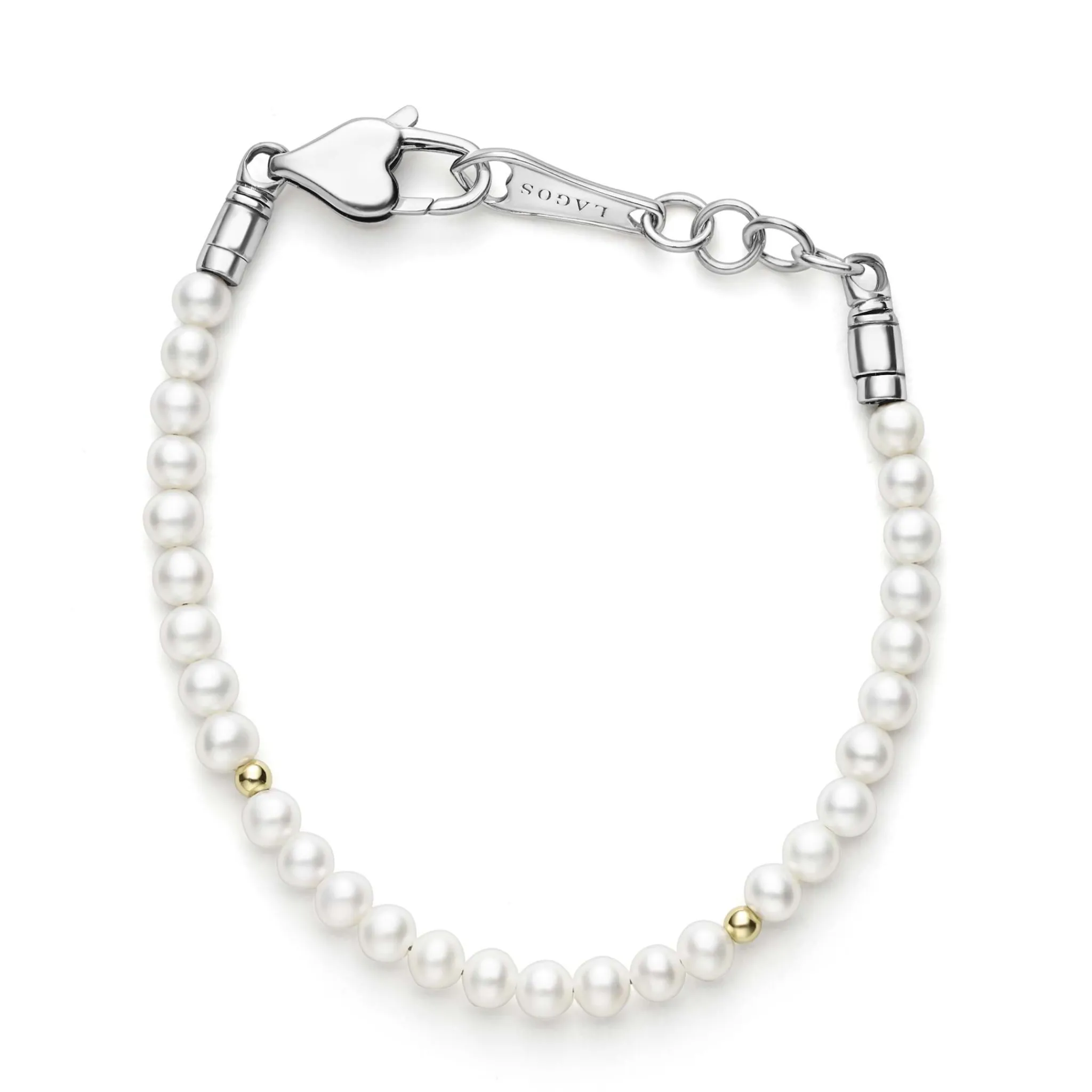 Best LAGOS Childs First Gold Station Pearl Bracelet