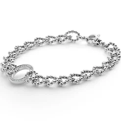 Outlet LAGOS Circle Diamond Link Bracelet