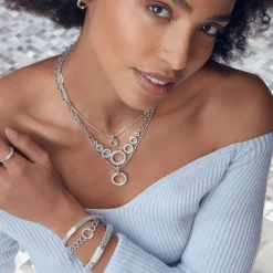Outlet LAGOS Circle Diamond Link Bracelet