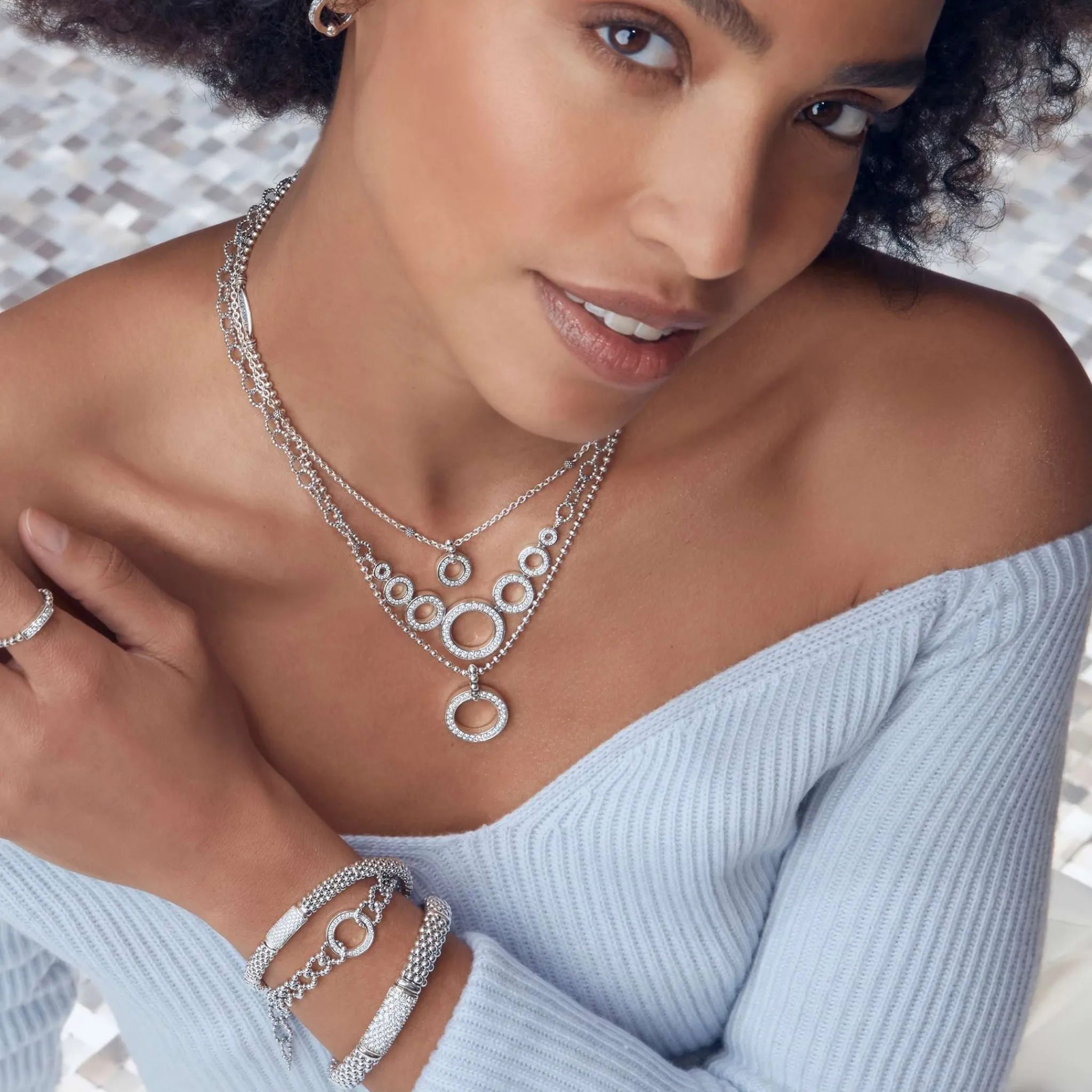 Best LAGOS Circle Diamond Link Bracelet