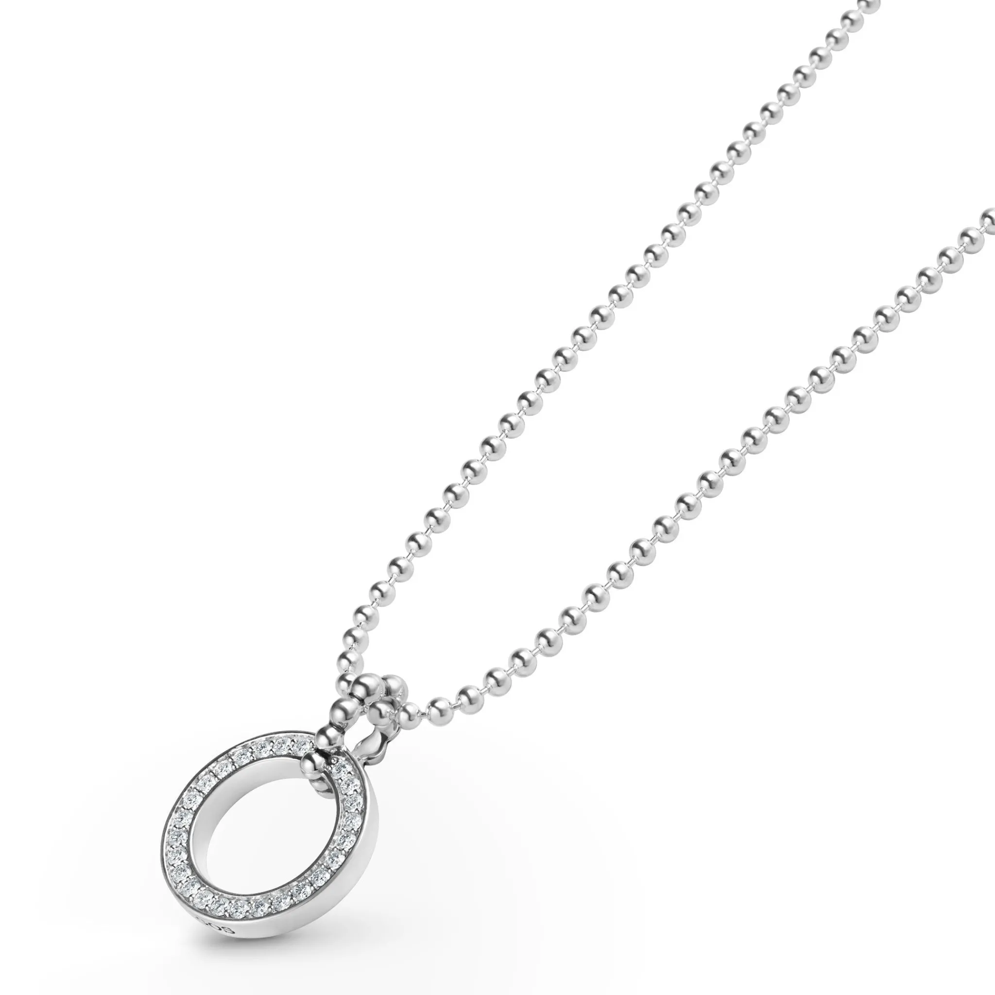 Store LAGOS Circle Diamond Pendant Necklace