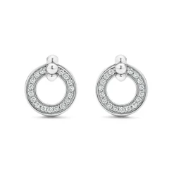 Online LAGOS Circle Diamond Stud Earrings