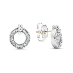 Online LAGOS Circle Diamond Stud Earrings