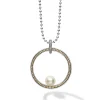 Hot LAGOS Circle Pearl Statement Necklace