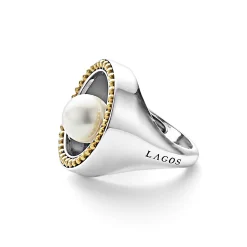Flash Sale LAGOS Circle Pearl Statement Ring