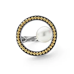 Best LAGOS Circle Pearl Statement Ring