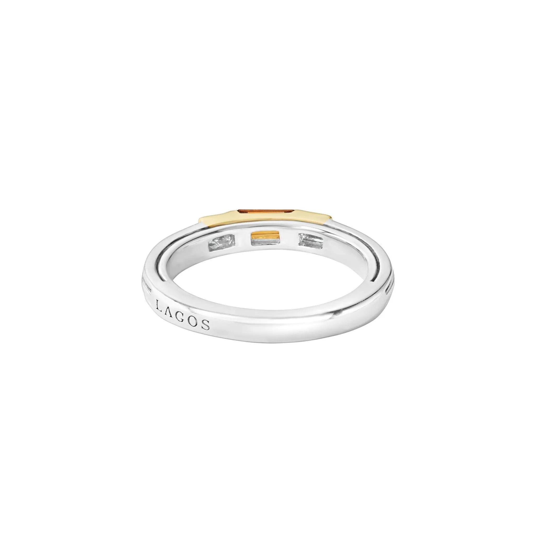 Discount LAGOS Citrine And Diamond Stacking Ring