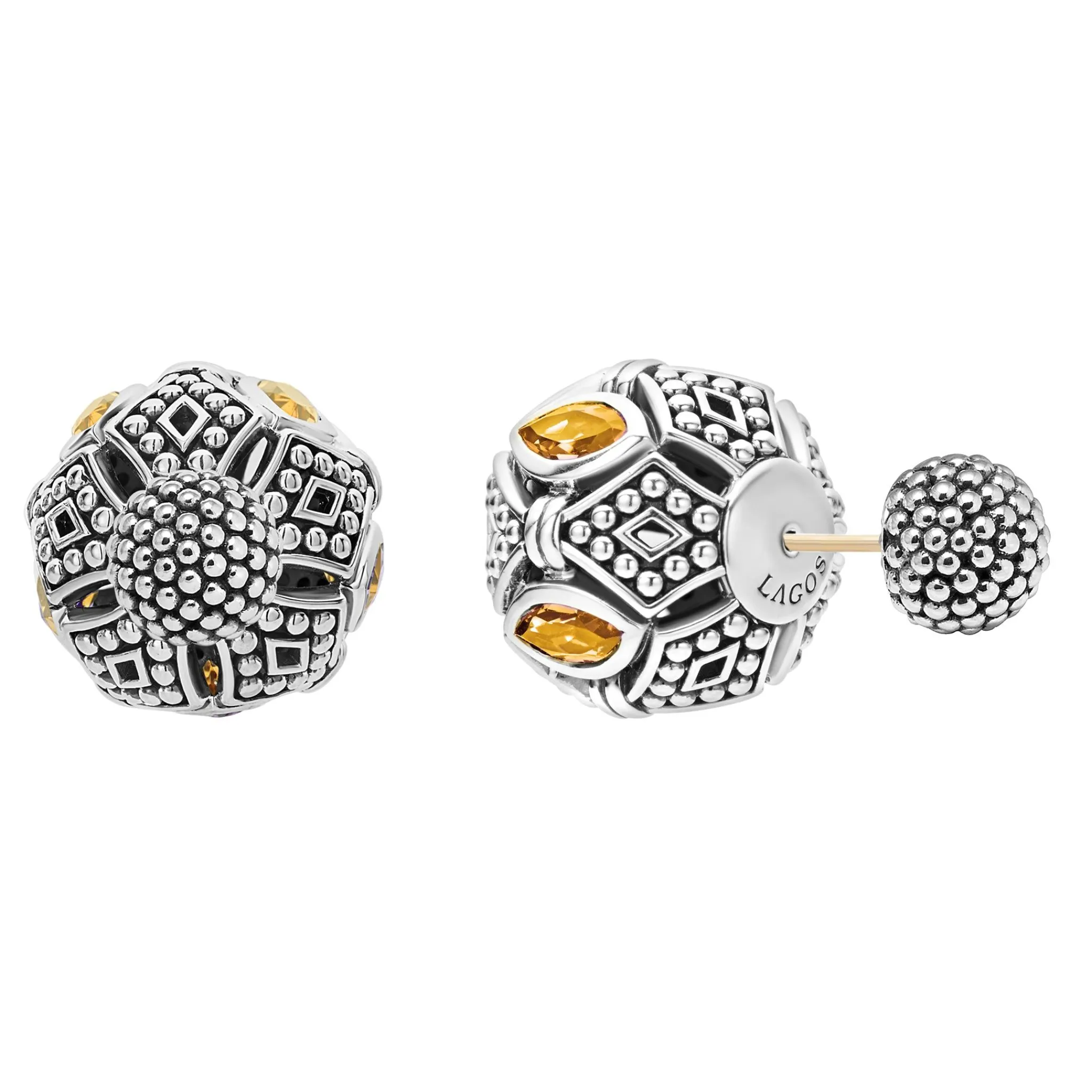 Cheap LAGOS Citrine Earring Backs