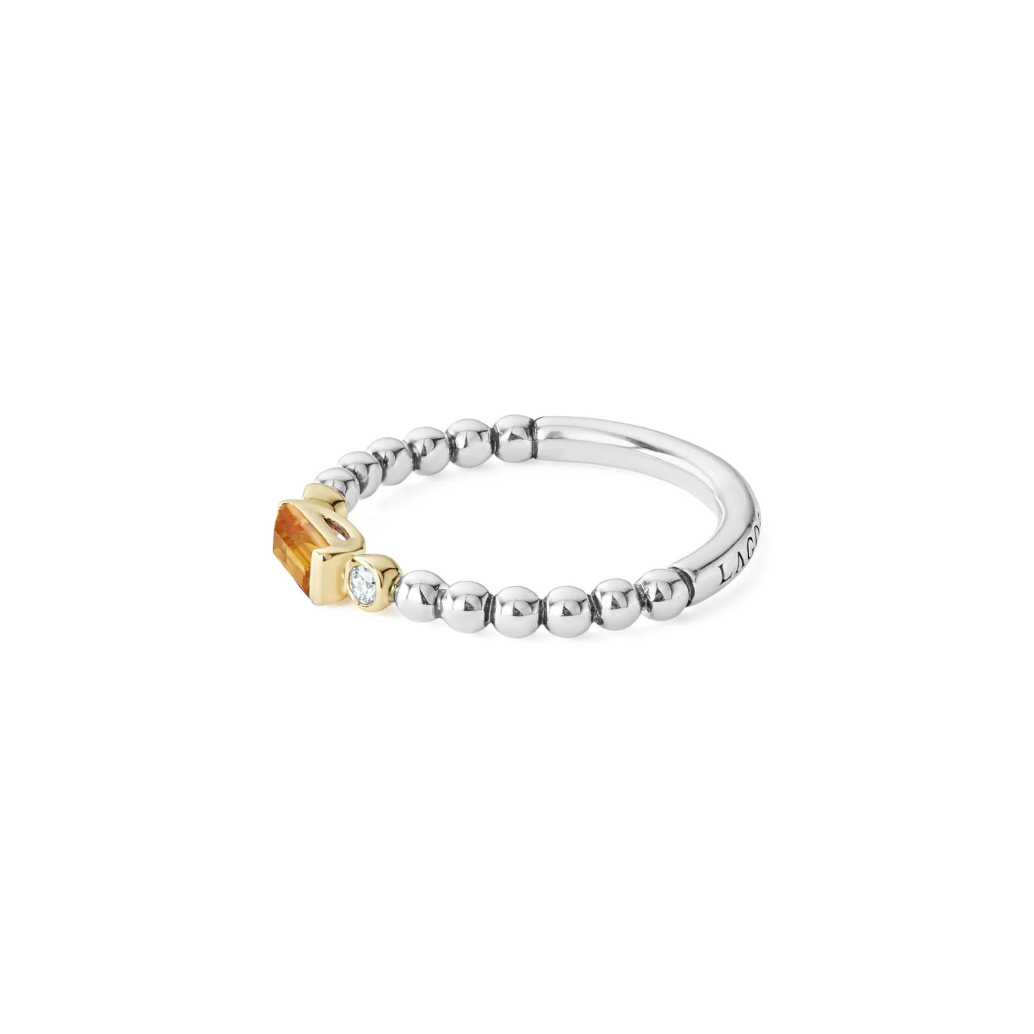 Flash Sale LAGOS Citrine Stacking Ring With Diamonds