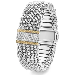 New LAGOS Diamond Caviar Bracelet | 23Mm