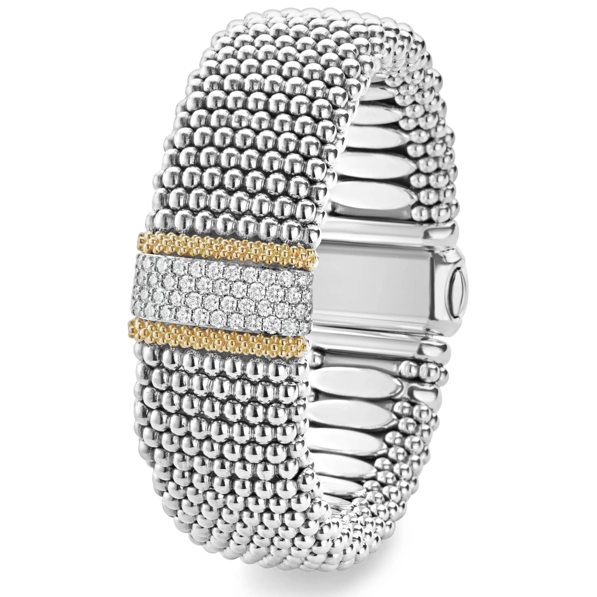 New LAGOS Diamond Caviar Bracelet | 23Mm
