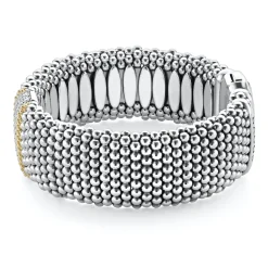 New LAGOS Diamond Caviar Bracelet | 23Mm