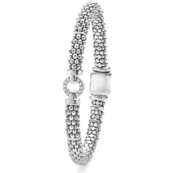 Online LAGOS Diamond Circle Caviar Bracelet | 6Mm