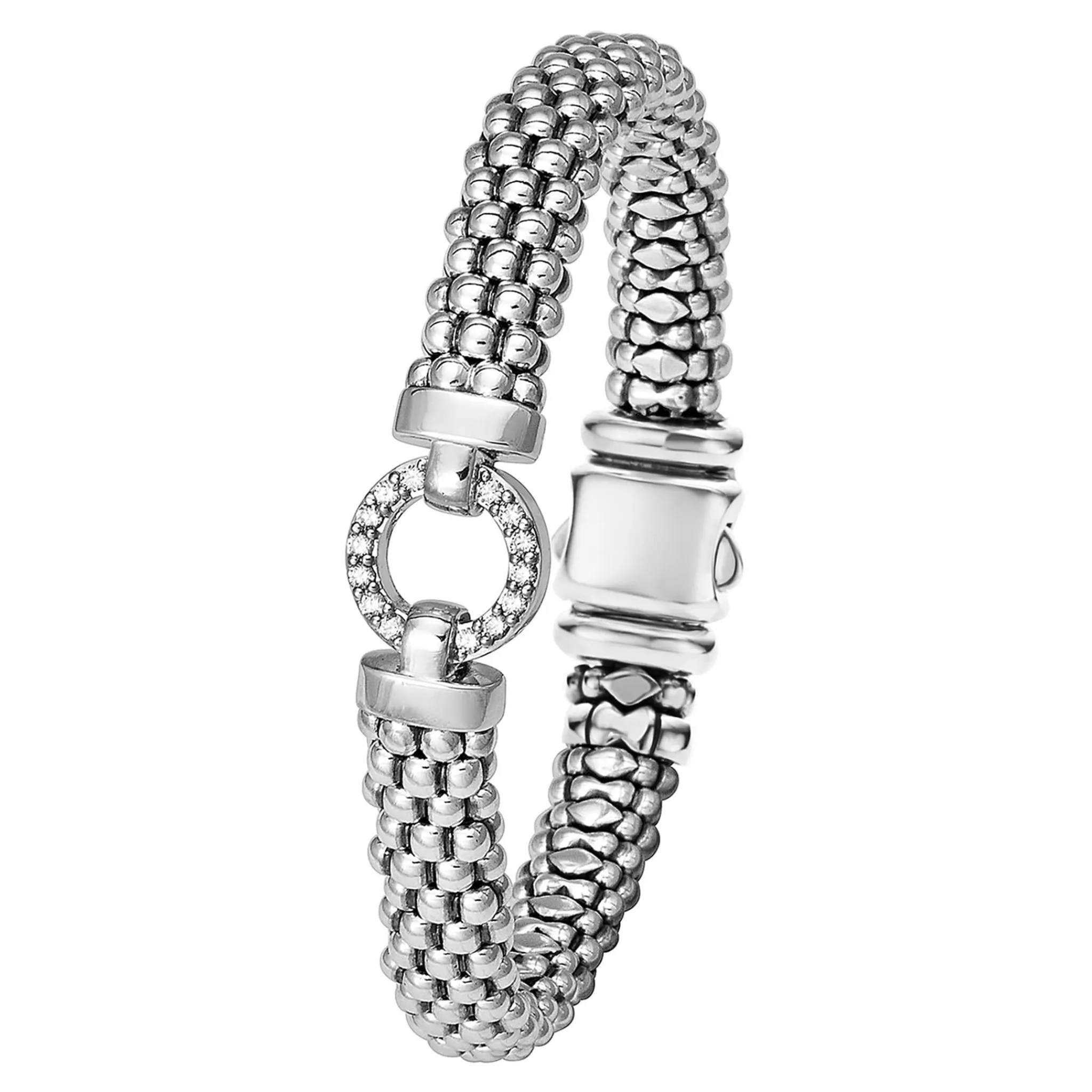 Discount LAGOS Diamond Circle Caviar Bracelet | 9Mm