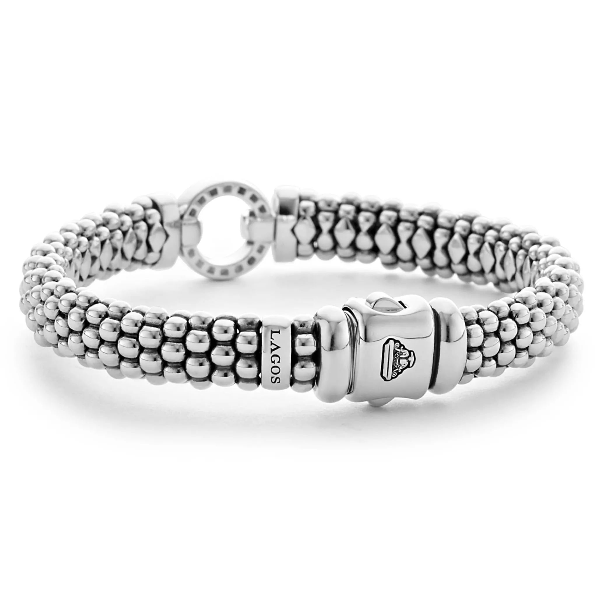 Discount LAGOS Diamond Circle Caviar Bracelet | 9Mm