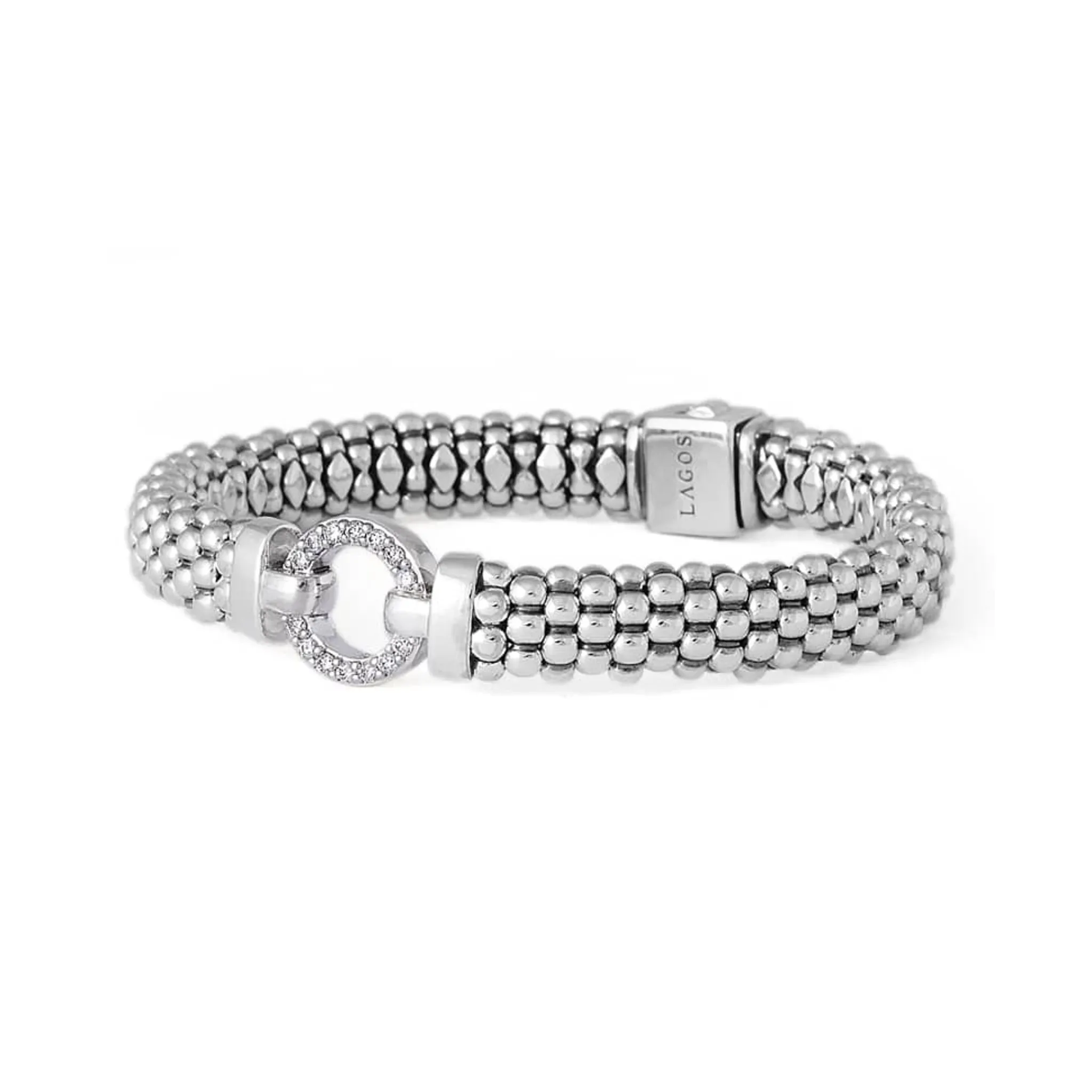 Discount LAGOS Diamond Circle Caviar Bracelet | 9Mm