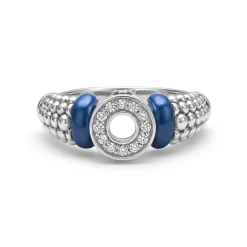 Online LAGOS Diamond Circle Caviar Ring