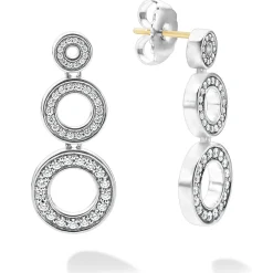 Clearance LAGOS Diamond Circle Drop Earrings
